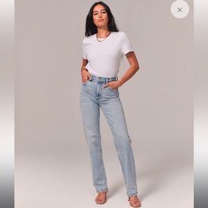 Abercrombie The 90s Straight Ultra High Rise Jeans (Size 27 / 4 SHORT)